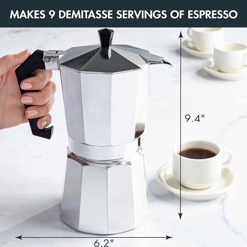 Primula Aluminum Espresso Maker - 9 Cup Capacity for Bold and Full Body Espresso - Image 3